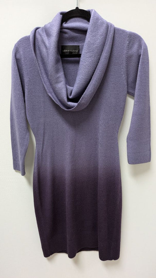Connected Apparel Purple Ombre Sweater Dress