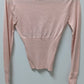 Say What? Pink Y2K Sequin Silk-Blend Sweater