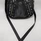 Harley Davidson Black Studded Rider Leather Crossbody Purse
