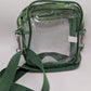 Bagenius Green Clear Plastic Crossbody Purse