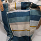 FEED Blue Striped Canvas Tote Bag