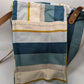 FEED Blue Striped Canvas Tote Bag