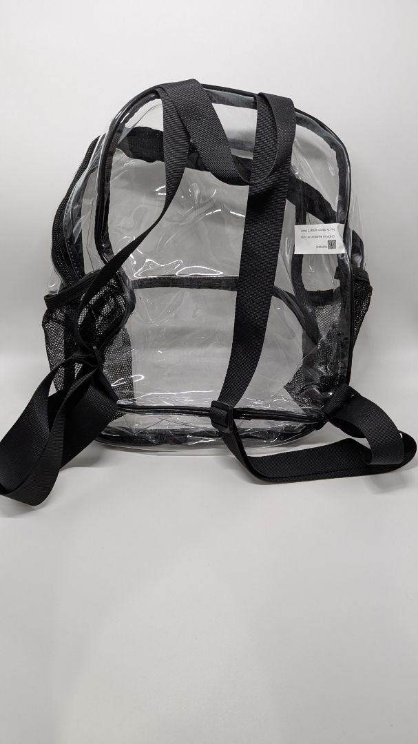 BUSIUW Black/Clear Plastic Backpack