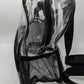 BUSIUW Black/Clear Plastic Backpack