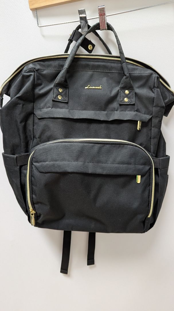 Loveook Black/Gold Travel Laptop Backpack