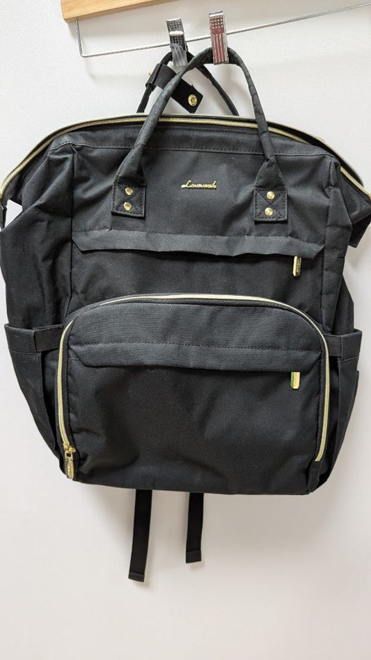 Loveook Black/Gold Travel Laptop Backpack