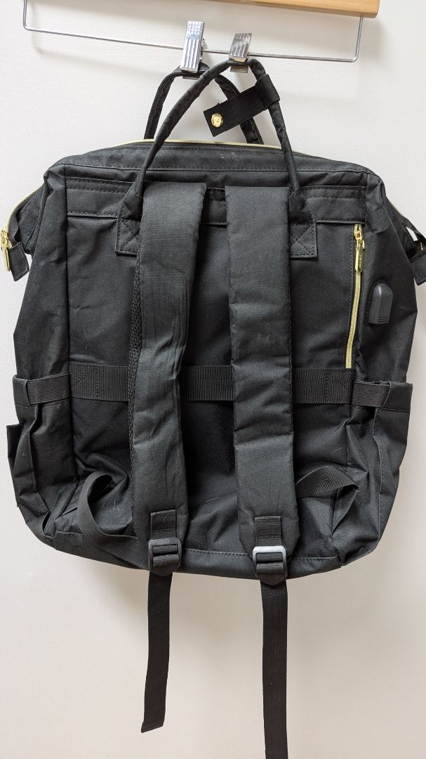 Loveook Black/Gold Travel Laptop Backpack