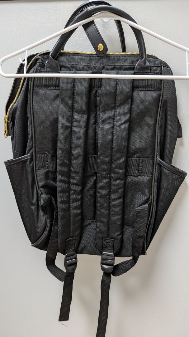 Kroser Black/Gold Travel Laptop Backpack