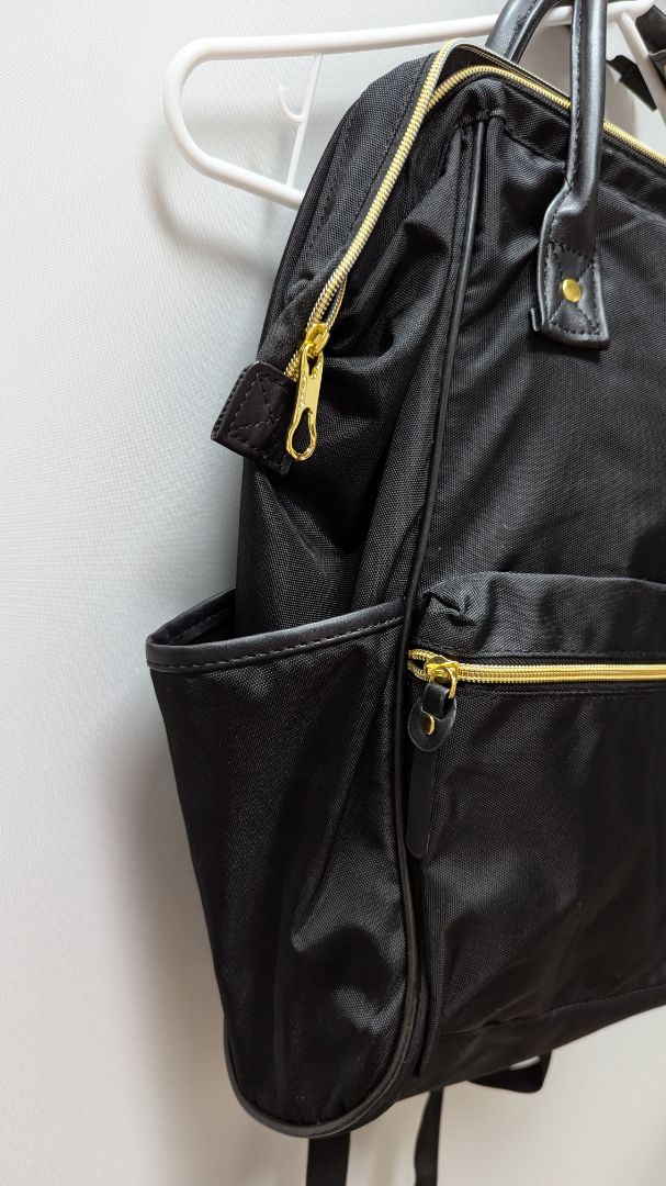 Kroser Black/Gold Travel Laptop Backpack