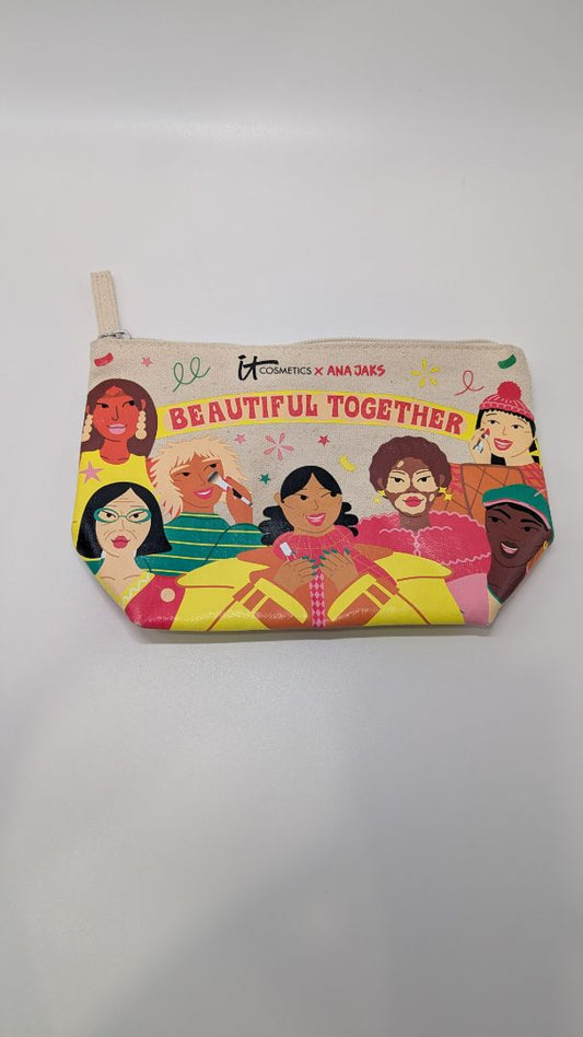 it Cosmetics x ANA JAKS "Beautiful Together" Canvas Pouch