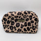 Adrienne Vittadini Brown Spotted Cosmetics Pouch