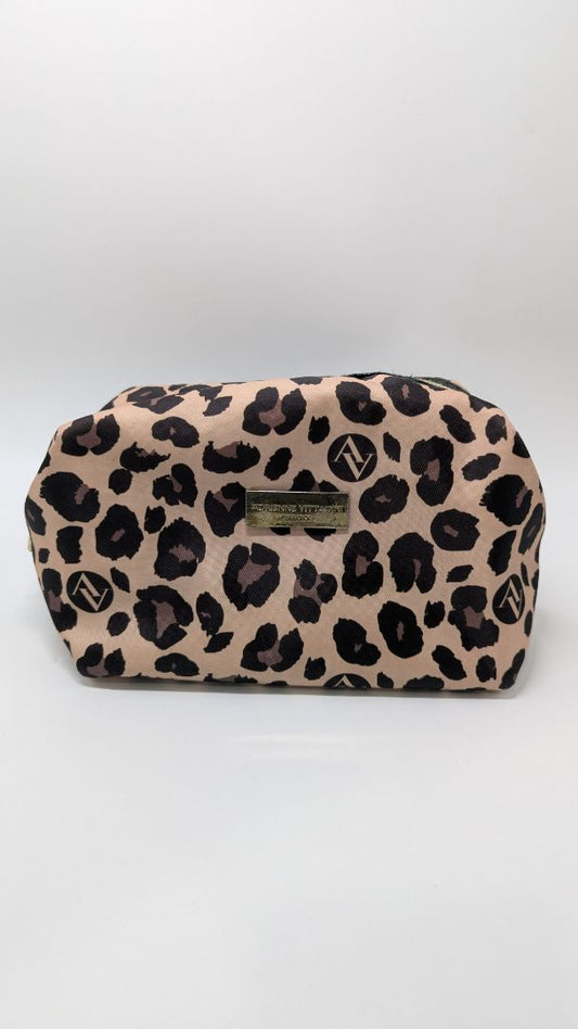 Adrienne Vittadini Brown Spotted Cosmetics Pouch