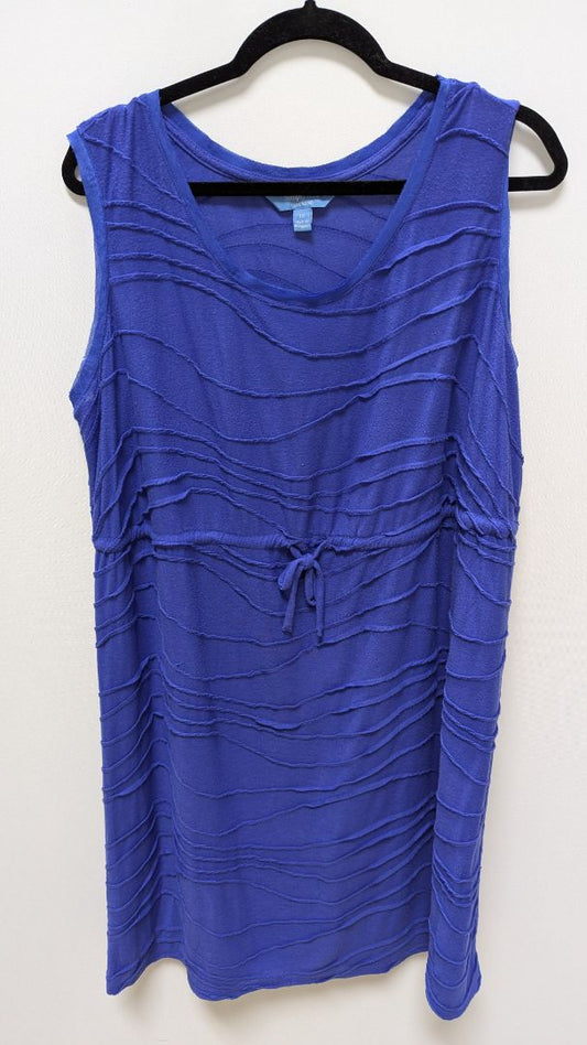 Simply Vera Wang Dark Blue Layered Sleeveless Dress