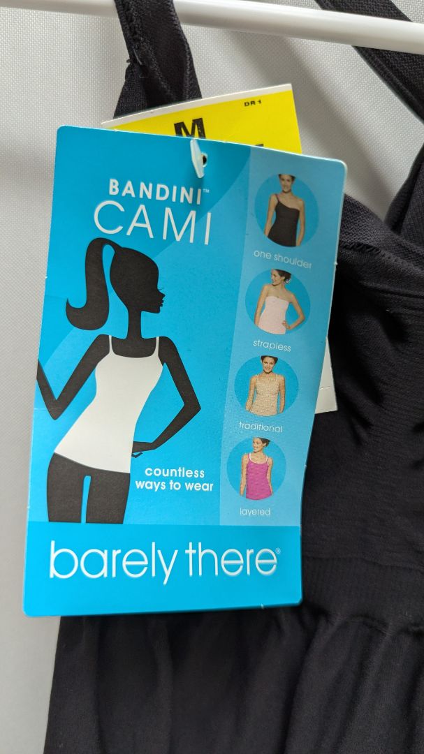 barely there Black Bandini Convertible Shapewear Cami