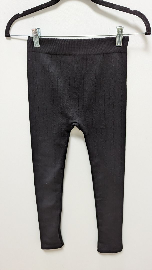 Terramar Black Thick Knit Leggings