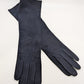 Black Mid-Arm Length Felt Gloves