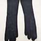 Black Mid-Arm Length Felt Gloves