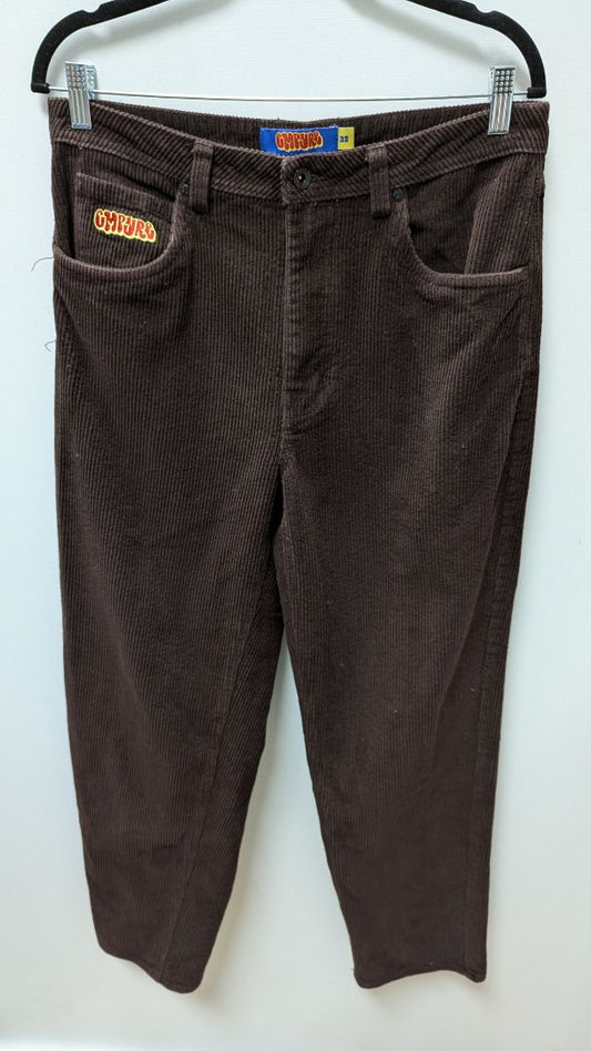 empyre Dark Brown Men's Corduroy Straight Pants