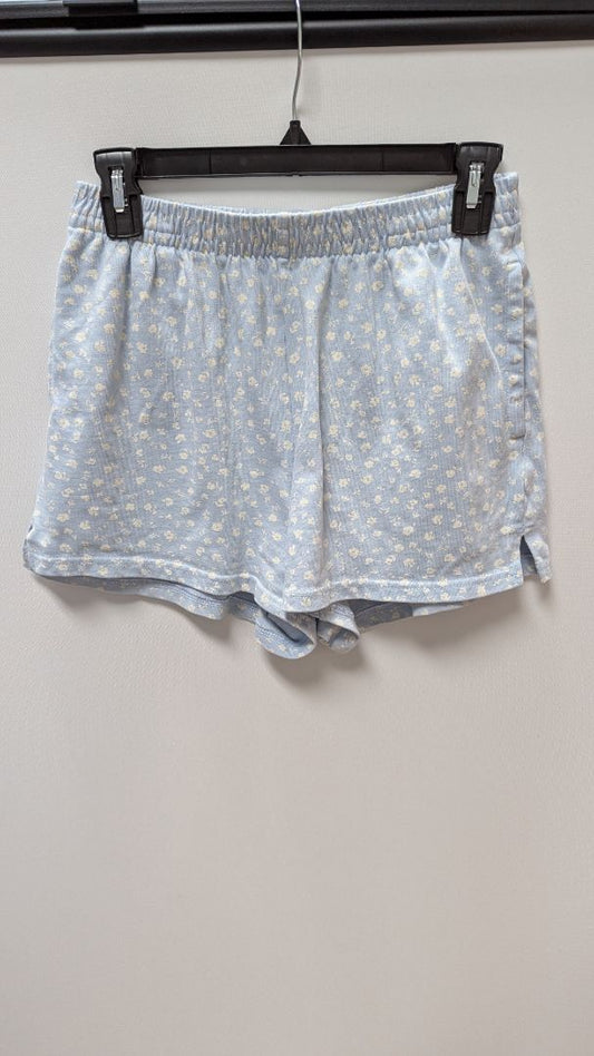 Wild Fable Light Blue/White Flower Sleep Shorts