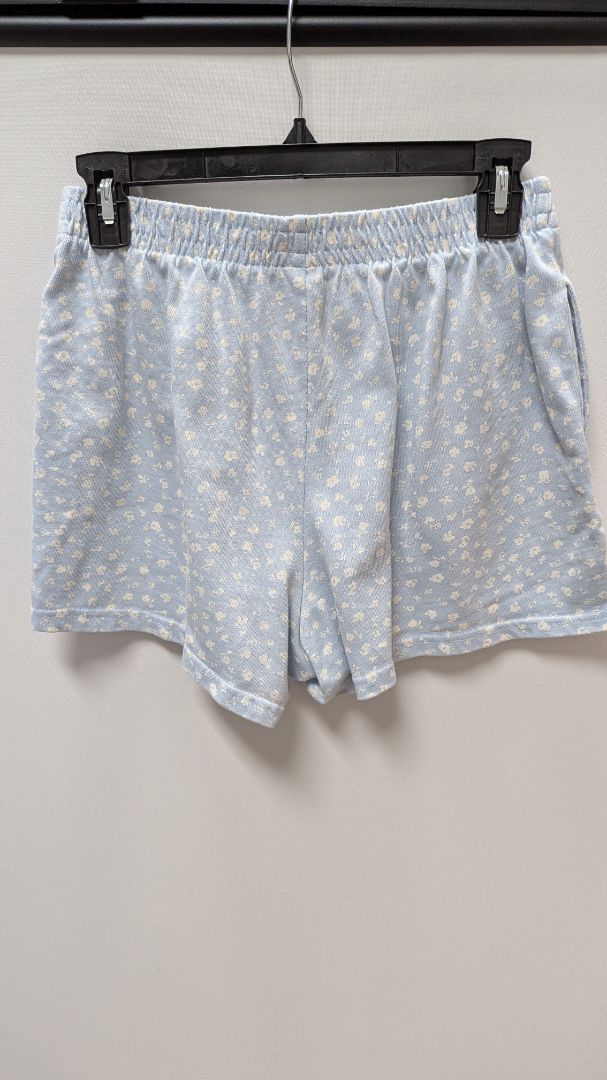Wild Fable Light Blue/White Flower Sleep Shorts