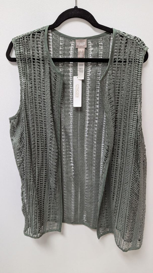 Chico's Mountain Pine Lace Novelty Vest