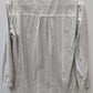 LOFT White/Black Striped Button-Down Blouse