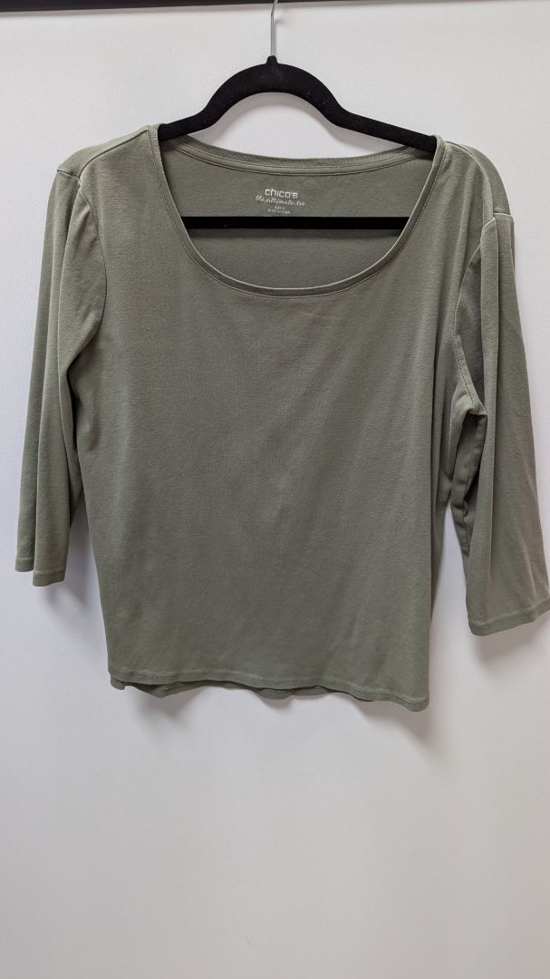 Chico's Dark Green "The Ultimate Tee"