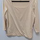 J.Jill Beige Supersoft Square Neck Tee