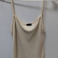 Ci Sono Light Tan Woven Knit Cami Tank