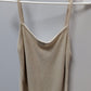 Ci Sono Light Tan Woven Knit Cami Tank