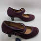 Croft & Barrow Dark Purple Suede Josephine Heels
