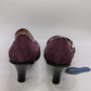Croft & Barrow Dark Purple Suede Josephine Heels