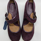 Croft & Barrow Dark Purple Suede Josephine Heels