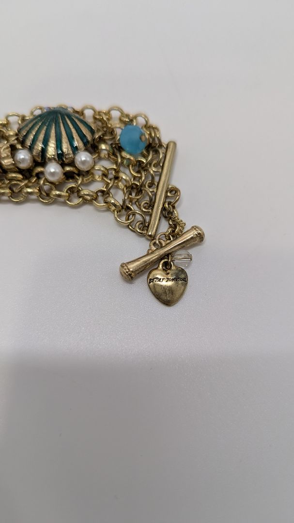 Betsey Johnson Gold "Under the Sea" Charms Bracelet