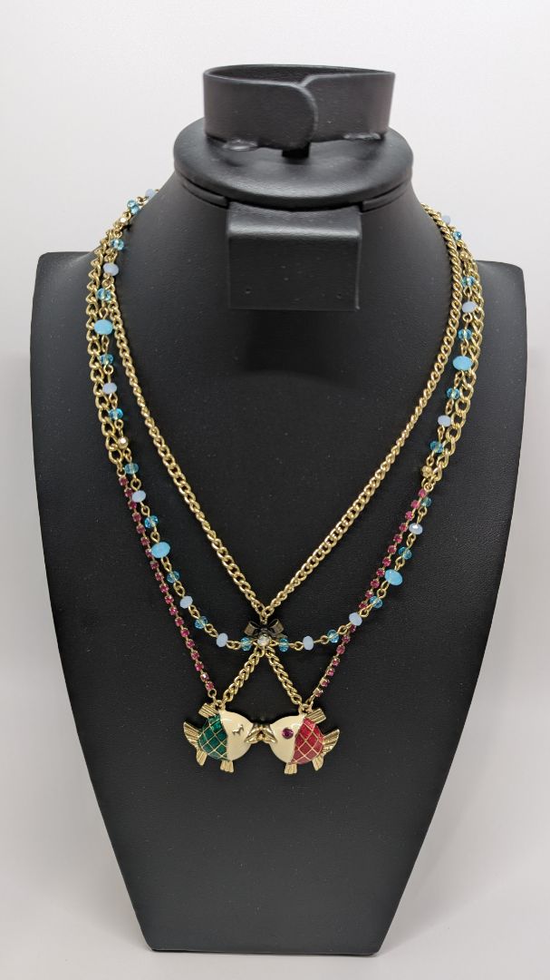 Betsey Johnson Gold "Under the Sea" Charm Necklace
