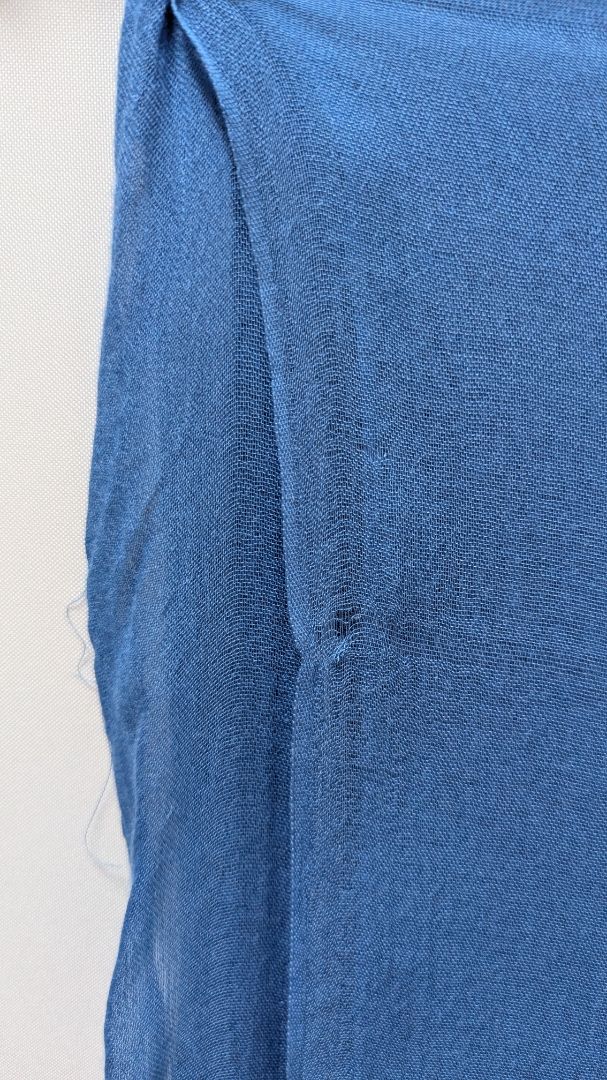 Dark Blue Lace Panel Scarf