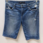 Joe's Medium Wash Distressed Denim Bermuda Shorts