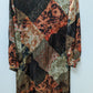 Johnny Was Workshop Multicolor Silk Printed Maxi Dress