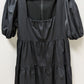Gianni Bini Black Ruffled Peasant Mini Dres