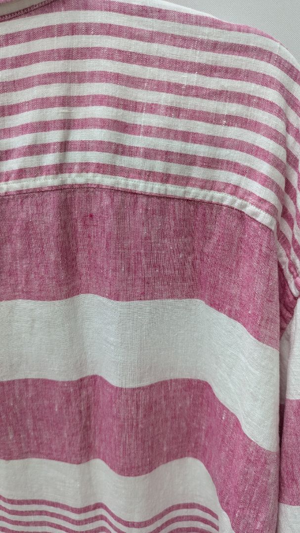 Lauren Ralph Lauren Pink/White Striped Blouse