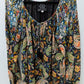 Johnny Was Multicolor Paisley Adele Blouse