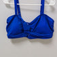Deep Blue Twisted Swim Top