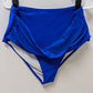 Deep Blue Twist High-Waisted Swimwear Bottom