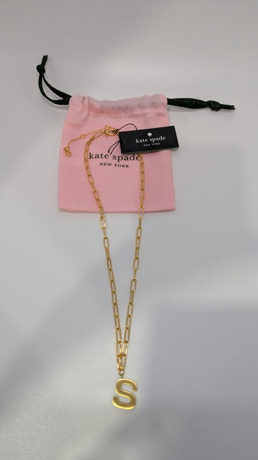 Kate Spade Gold "S" Chain Necklace
