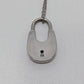 Michael Kors Silver Padlock Pendant Necklace