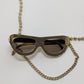 Marc Jacobs Gold Metal Sunglasses Chain Necklace