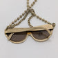Marc Jacobs Gold Metal Sunglasses Chain Necklace