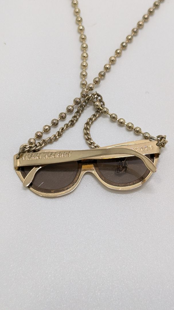 Marc Jacobs Gold Metal Sunglasses Chain Necklace