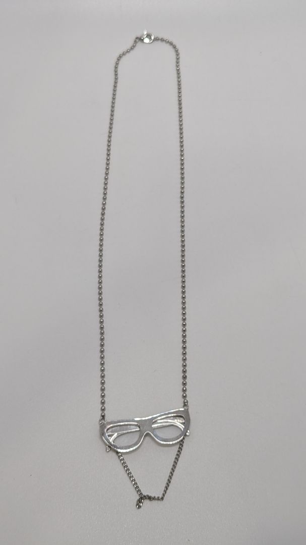 Marc Jacobs Silver Sunglasses Chain Necklace