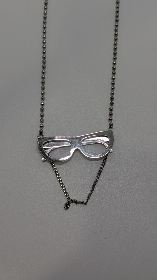 Marc Jacobs Silver Sunglasses Chain Necklace